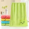 Towels Robes New 25X50cm Cute Towel Cat Pattern Soft Towel Children Embroidered Wool Towel Baby Products Soft Towel Bath TowelL231123