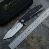 Wenom II Noże polowanie na prezent Tanto Blade Kevin John S30V Blade Titanium Titanium Hałda Składane noże z torbą