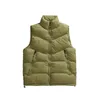 Chaquetas para hombre Chaqueta Abrigos cálidos de invierno para hombres Chaleco con cuello levantado engrosado Abrigo con cremallera sin mangas acolchado de gran tamaño 231123