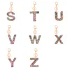 Mode résine 26 Alphabet porte-clés sac à main pendentif breloques coeur Sequin lettre porte-clés pour femme