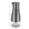 Stainless Steel Glass Olive Oil Dispenser, Vinegar and Soy Sauce Bottle Controllable No Drip Design 11oz/320ml dh8659