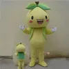 Costume de mascotte de poire d'Halloween de haute qualité de dessin animé de fruits en peluche personnage de thème d'anime taille adulte fête d'anniversaire de carnaval de Noël 2433