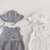 Ensembles de vêtements Summer Casual Baby Girls Belle manches à volants Chemise Tops Bud Pantalon court Costume Enfants 2pcs Tenues Vêtements d'extérieur pour enfants 0-1 ans