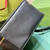 Kameratasche Handtasche Geldbörse Echtes Leder Kupplung Handtaschen Umhängetaschen Doppelreißverschluss Klappe Brieftasche Langer Schultergurt Gold Hardware