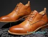 Laarzen Retro Lederen Casual Schoenen Heren Ronde neus Derby Unisex Handgemaakte Goodyear-welted Business Jurk Schoen Kalf Dames