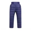 Trousers Casual Girl Boy Winter Pants Cotton Padded Thick Warm Trousers Waterproof Ski Pants 10 Years Elastic High Waisted Baby Kid Pant 231122