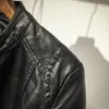 Veste en cuir pour femmes, grande taille, printemps automne, fermeture éclair, manches longues, poche, manteau pour dames, mode Bomber Biker moto femmes