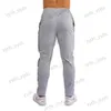 Mäns byxor Herrens högkvalitativa Sik Silk Brand Polyester Trousers Fitness Casual Trousers Daily Training Fitness Casual Sports Jogging Pants T231123