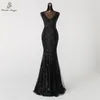 Feestjurken gedichten nummers Dubbelkoppen Mermaid avondjurk prom -jurken formele jurk Vestido de festa elegante vintage gewaad longue 230422