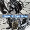 Vélo électrique 2000W pour adultes, pneus larges de 20 pouces, avec batterie amovible de 48V 18ah, tout-terrain, vélo de montagne et de neige