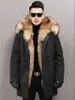 Men s Jackets Down Long Waterproof faux Fur Coat For Man winter Jacket puffer jacket men Winter warm coats Men clothing 231123