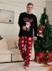 Passende Familien-Outfits, Weihnachten, passende Familien-Outfits, Pyjamas, Kleidungssets, Hirschmuster, Mutter, Kinder, Tochter, Weihnachten, Familien-Look, Nachtwäsche, Pyjamas 231123