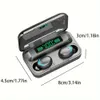 Headset Digital Mini Display Stereo Tws i Ear Wireless Charging Case med Mic Sports Noise Reforting Long Standby