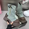 Botas Pisos de invierno Tobillo Mujer Vaquero Chelsea Fad 2023 Botas de motocicleta gruesas Plataforma Gladiador Zapatos góticos Zapatos 231123