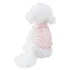 Vêtements pour chiens Simple Gilet pour animaux de compagnie Non-décoloration Rayé Respirant Dress-Up Été