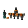Watering Equipments 1 Set 3 Pcs 4 Way Shunt Water Pipe Connector Hose Splitter With Quick Connectors Control Garden Watering Irrigation 231122