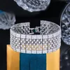 Lien Bracelets CWWZircons Heavy Stone Work Full Dubai Cubic Zirconia Bridal Wedding Pageant Big Luxury Women Party Wear Jewel CB324