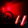 New Night Cycling Tail Light Outdoor Highlight USB Charging Single Light Mountain Bike Led Warning Light Tail Bicycle Accessories