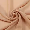 Lenços outono e inverno chiffon bordado flor cor sólida lenço longo para mulheres moda luxo elegante quente xale presente