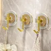 Hooks Self-adhesive Wall Acrylic Bathroom Waterproof Luxury Adhesive Hook Towel Rack Coat Hanger Door Back Key Bag Holder