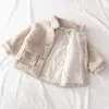 Giacche Moda Neonata Ragazzo Giacca invernale Spessa Lana di agnello Neonato Bambino Bambino Caldo Pecora Come Cappotto Outwear Cotone 1 8Y 231122