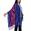 Scarves Neon Tiger Pattern Women's Pashmina Shawl Wraps Fringe Scarf Long Large