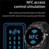 Relógios de pulso Smart Watch SK4 Ultimate BT Call Curto Controle de Vídeo Carregamento Sem Fio NFC Homens Negócios Aço Inoxidável Esporte Fitness TrackerQ231123