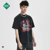 men and women T-ShirtsArtie Menswear | street fashion animation cartoon loose printing men's short sleeve dark wind washing men's T-shirt