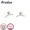 Boucles d'Oreilles Pendantes Lustre ARADOO Perle d'eau Douce Naturelle Non Perforée Créative Clips d'Oreilles Français Romantique