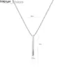 Pendant Necklaces Customized Men's and Women's Personalized Stainless Steel Vertical Neck Chain Punk Hip-hop Style Necklace Tren JewelryL231123