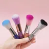 Makeup szczotki kolorowe paznokcie paznokci miękki pył sprzątania proszek wielofunkcyjny podkład Blusher Manicure Beauty Tool