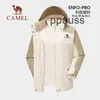 Camel Arcterys Giacche Cappotti firmati Abbigliamento sportivo da esterno antivento e impermeabile Storm Outdoor Racing Suit Tuta da alpinismo impermeabile 2023 New Womens C