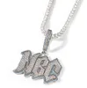 Custom Name Necklace Men Women Iced Out Baguette Setting Pendant Personalized Charms Trap Rapper Super Star Cubic Zirconia Hiphop Jewelry