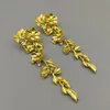 Stud Earrings Golden Flower Shoulder Sweeper