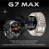 Armbanduhren G7 MAX Smart Watch 1,53 Zoll benutzerdefiniertes Zifferblatt NFC AI Sprachassistent Kompass Sport Tracker Männer Frauen SmartwatchQ231123