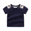 NOUVELLE MODE MODE STYLE Vêtements pour enfants garçons et filles T-shirt à rayures à manches courtes