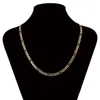 Chains XP Jewelry --( 60 Cm 4 Mm) Fashion Gold-Color 18 K Flat Chain Necklaces For Men Women Daily Wear Nickel Free Copper