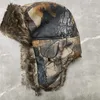 Traper Hats Mens Winter Trooper Earflap ciepłe rosyjskie kapelusz wodoodporny bombowca czapka unisex ochraniacze ucha 231122