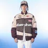 Herenjassen Oversized Racer Jacket Letters Borduren Varsity Jacket Heren Winter Warm Los Racejack Unisex Street chic Mode 231123