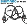 Bisiklet Frenleri Shimano MT200 Fren BL BR MTB Ebike Hidrolik Disk Bisiklet Elektrik Sol Ön Sağ arka 231122
