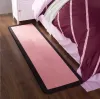 Europeisk stil mode nytt vardagsrumsområde sovrum mattor 50x150 cm non -slip svart med flanell heminredning matta