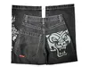 Jeans masculinos streetwear jnco jeans y2k homens mulheres harajuku hip hop gráfico baggy jeans retro calças jeans novo gótico cintura alta calças largas t231123