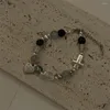Bracelets de liaison bracelet de charme en perles vintage pour femmes esthétique de l'aile ange croix croix de bijoux sombres harajuku y2k