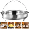 Double Boilers Steamed Slices Stainless Steel Steamer Metal Basket Pot Vegetables Steaming Stand