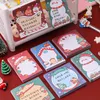 Pezzi di blocco note all'ingrosso per cartoni animati di Natale per gli studenti dell'ufficio di Babbo Natale N volte forniture di cancelleria carine e appiccicose