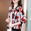 Kvinnor Bluses M - 5xl Chiffon Summer Fashion Casual Sunscreen Clothing Spring and Autumn Large Fat Mm Thin Long Sleeve Picks Coat