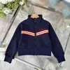 New Kids Tracksuits Stripe Designer Coat Baby Coat Size 110-160 Autumn Stand Stand Girl Boy Jacket and Pants Nov25