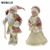 زينة عيد الميلاد 45 سم 2024 ديكور عيد الميلاد Big Santa Claus Doll Grandpa and Grandma Year Home Room Decoration Christmas Tree الحلي 231122