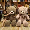 Bonecas de pelúcia bonitas de alta qualidade 2 cores urso de pelúcia com preenchimento de amor animal brinquedo boneca travesseiro para amantes de crianças aniversário presente de bebê 231122