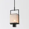 Pendant Lamps Chinese Fabric E27 Lights Bedroom Bedside Living Room Aisle Study Modern Tea Zen Hanging FixturesPendant